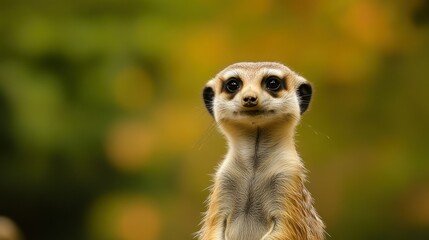 Fototapeta premium Curious Meerkat Portrait
