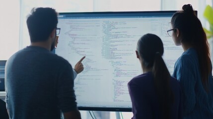 Team of Developers Collaborating on a Project