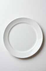 Premium ceramic plate mockup for food presentation and menu design. Professional template with clean space for culinary content.