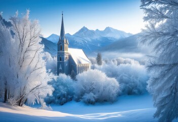 enchanting beauty winter landscapes displaying snowy textures frozen elements frosty contrasts, cabin, cold, crystalline, creek, beautiful, depth, dome, enchanted