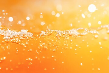 a background of sparkling orange soda freshly flowing 