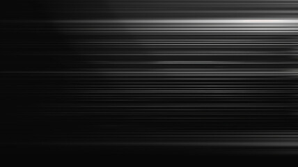 Fototapeta premium Horizontal motion blur in dark gradient tones, creating futuristic and high-speed abstract background