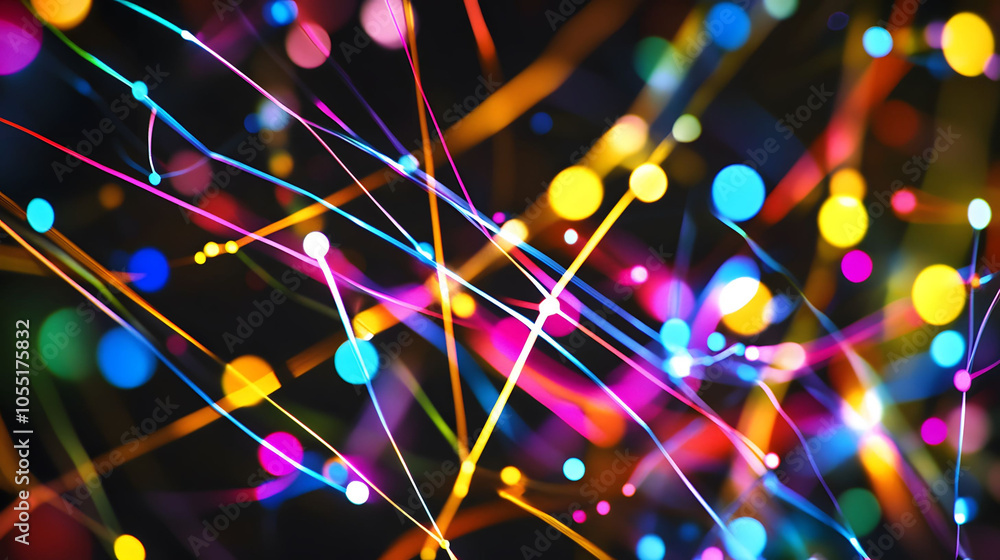 Poster bright blue laser lights create a glowing, futuristic backdrop with dynamic patterns and textures, b