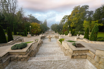 the Cascade Stairs in Chisinau, Moldova