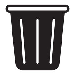 trash glyph icon