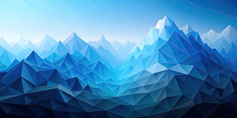 Blue low poly mountains landscape abstract background, blue, glass, low poly, mountains, landscape, abstract, background,geometric