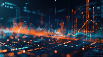 Obraz premium Abstract Digital Data Visualization