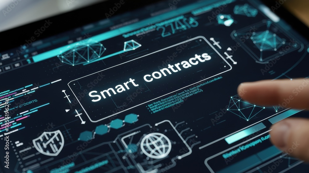 Poster exploring the future of digital transactions understanding smart contracts technology