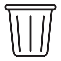 trash line icon