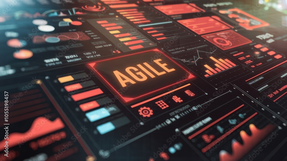 Poster unlocking agile methodologies transforming business strategies for success in a dynamic environment
