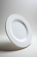 Premium ceramic plate mockup for food presentation and menu design. Professional template with clean space for culinary content.