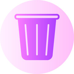 trash gradient icon