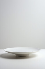 Premium ceramic plate mockup for food presentation and menu design. Professional template with clean space for culinary content.