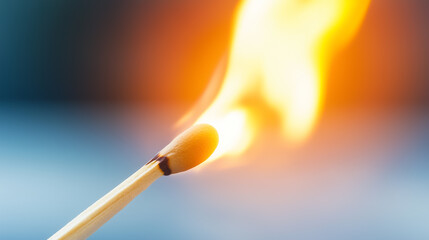 A match ignites, setting off a vibrant chain reaction as flames flicker and dance in a captivating spectacle