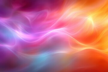 Fototapeta premium Soft Neon Waves on an Abstract Digital Background, Perfect for Technology Visualization, Graphics, and Educational Projects