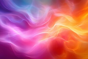 Obraz premium Soft Neon Waves on an Abstract Digital Background, Perfect for Technology Visualization, Graphics, and Educational Projects
