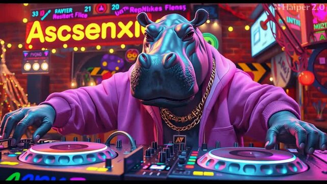 DJ Hipo at the party