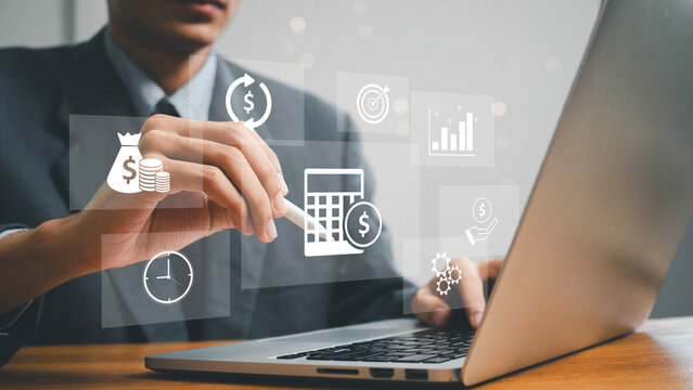 Budget concept. 2025 Budget planning and management concept. Financial planning, corporate finance, Annual strategy plan, Calculate company income, expenses, investment money, capital fundraising