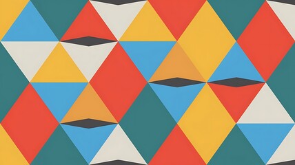 Seamless triangles texture, abstract vector art illustration