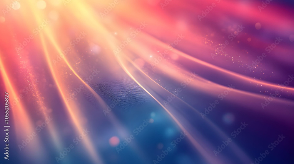 Poster an abstract image featuring an orange background with flowing orange waves