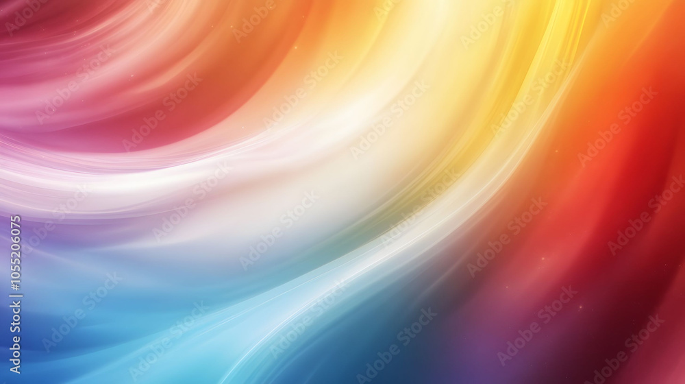 Poster an abstract image featuring an orange background with flowing orange waves