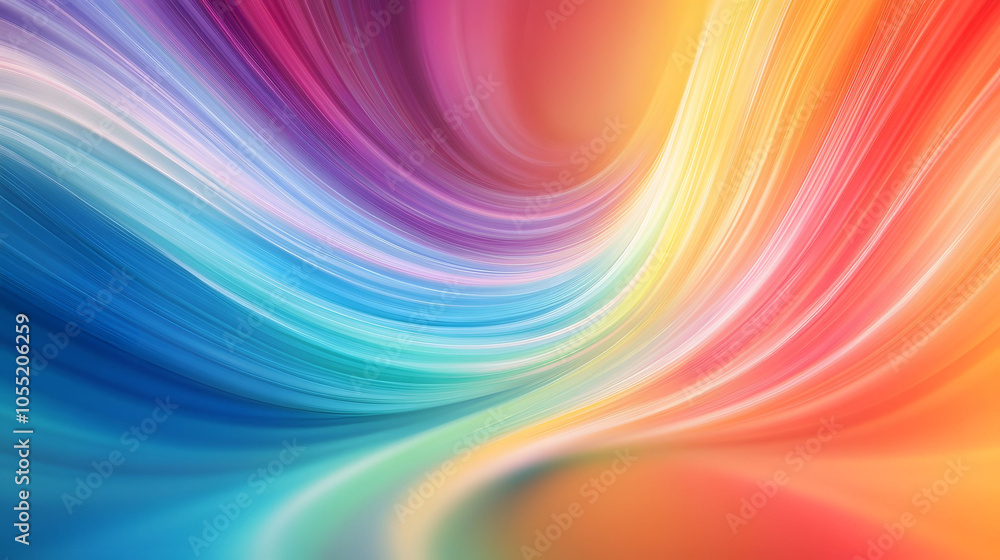 Poster an abstract image featuring an orange background with flowing orange waves