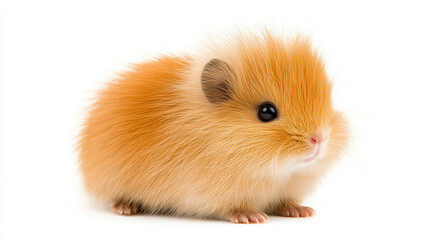 Fluffy orange baby porcupine with soft quills, looking adorable and curious. This charming creature captures hearts with its playful demeanor and unique appearance
