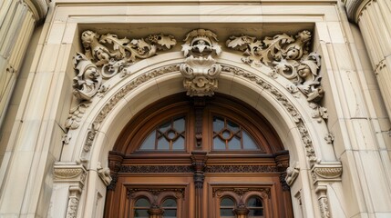 Obraz premium Ornate Archway with Intricate Carving