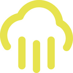 Cloud Rain icon logo design
