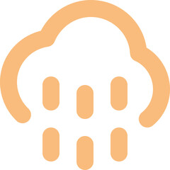 Cloud Showers icon logo design