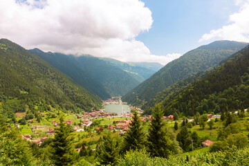 Uzungol lake in Trabzon. Visit Trabzon background photo
