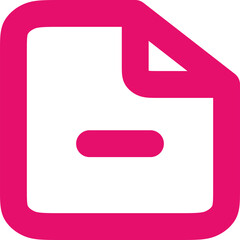 File Minus icon logo design