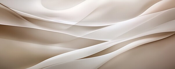 Obraz premium A smooth, abstract composition of flowing lines and soft colors, evoking tranquility and elegance.