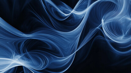 Obraz premium astarte.ai: Abstract Blue Swirling Lines Background