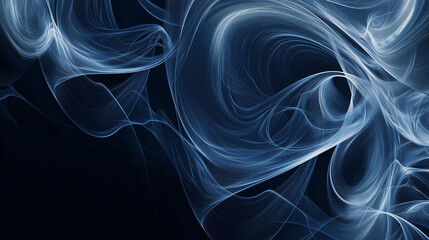 Fototapeta premium astarte.ai: Abstract Blue Swirling Lines Background