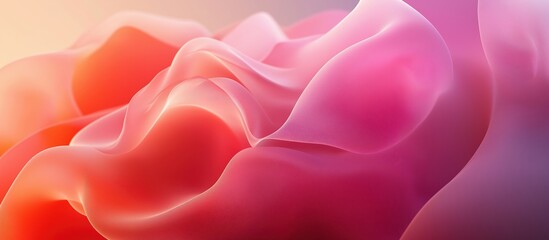 Obraz premium Soft, Flowing Textures of a Vibrant Rose Petal