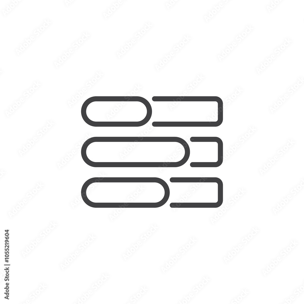 Poster loading bar progress line icon