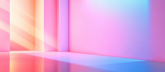 Obraz premium Bright Light in a Colorful Space