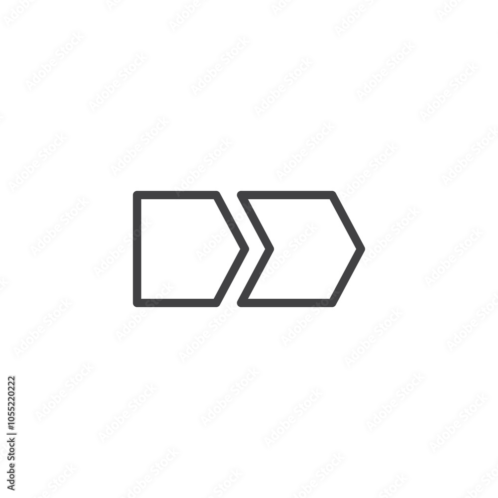 Poster breadcrumb navigation line icon