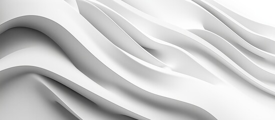 Obraz premium Graceful White Textured Waves