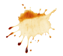 High-Quality PNG Coffee stain Isolated on White Background – High Resolution