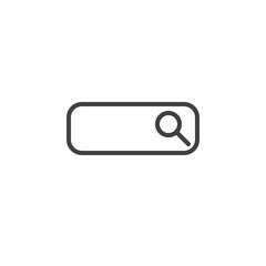 Search Bar line icon