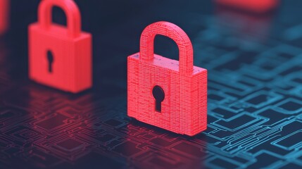 Encrypted Data Locks on Network Background