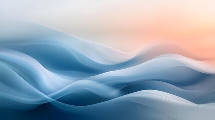 Fototapeta premium Calming Rhythms represented through smooth gradients that transition gently, creating a peaceful and calming visual experience