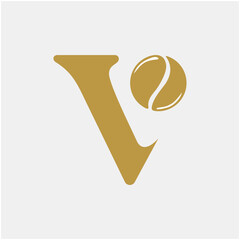V and coffee monogram