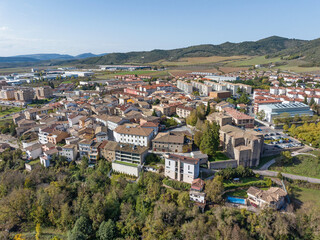 Fototapeta premium Panoramic of Aoiz, Navarra. Judicial Party