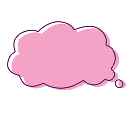 a unique style speech bubble