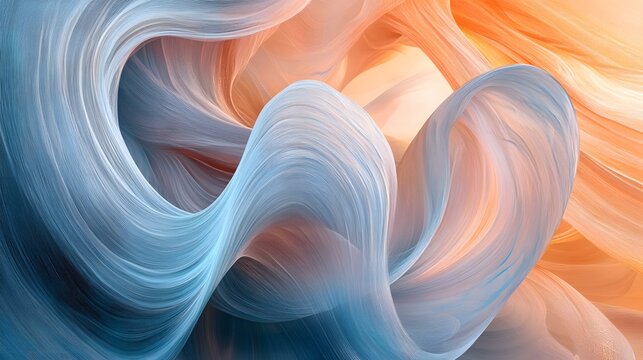Calming Rhythms represented by soft, swirling textures that create a harmonious visual experience for relaxation