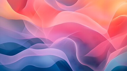 Calming Rhythms captured through gentle gradients and abstract shapes that enhance tranquility and peacefulness