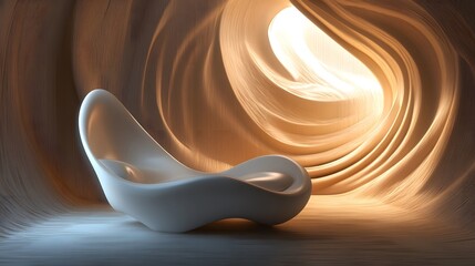 Calming Rhythms expressed with smooth, flowing lines that create an inviting atmosphere for relaxation